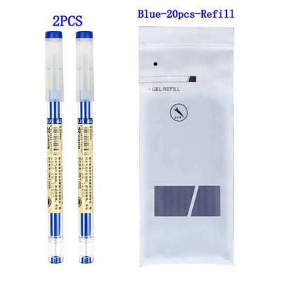 Gel Pens 0.35mm Red/Black/Blue Ink Set Refills Rod Gel Pen For Handle Marker School Office Stationery Student Writing Supplies