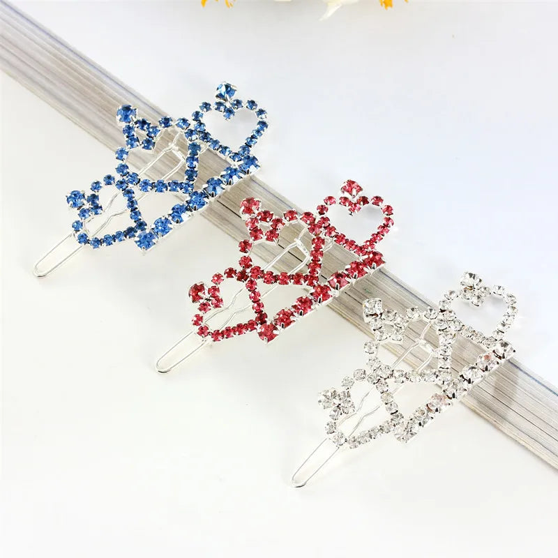Bling Pearl Dog Collar Small and Medium Dogs Crown Hair Clips Puppy Accessories Doggy Heart and Bone Necklace Pet Supplies