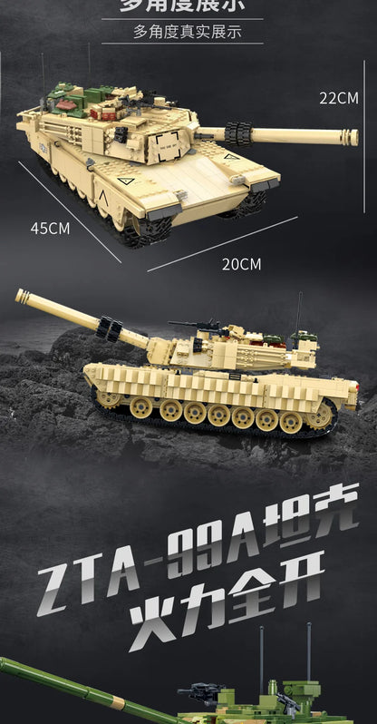 Military Vehicles Tank Sets SWAT Army City Police T34 Model Building Blocks DIY Brick Kids Toys Classic World War II WW2
