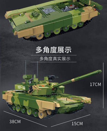 Military Vehicles Tank Sets SWAT Army City Police T34 Model Building Blocks DIY Brick Kids Toys Classic World War II WW2