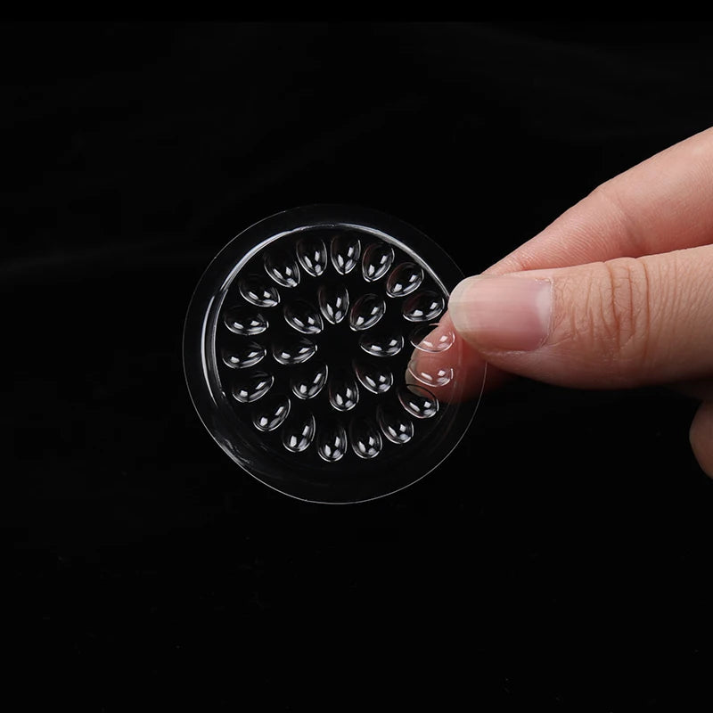 HOT 100 pcs Disposable Holder Sticker Glue Adhesive Pallet For Eyelash Extension  Eyelash Makeup Tools Plastic Flower Eyelash