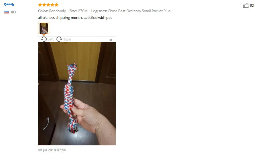 1 Pcs 27CM Dog Toys Funny Cotton Rope Toys For Small Puppy Dogs Pet Chew Toys Pet Supplies Random Colors