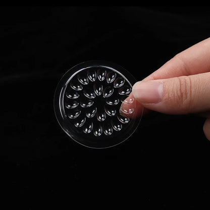 HOT 100 pcs Disposable Holder Sticker Glue Adhesive Pallet For Eyelash Extension  Eyelash Makeup Tools Plastic Flower Eyelash
