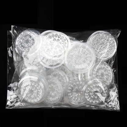 HOT 100 pcs Disposable Holder Sticker Glue Adhesive Pallet For Eyelash Extension  Eyelash Makeup Tools Plastic Flower Eyelash