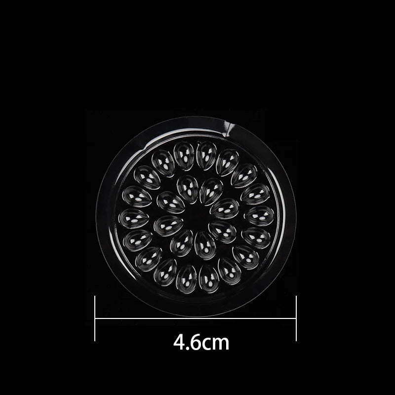 HOT 100 pcs Disposable Holder Sticker Glue Adhesive Pallet For Eyelash Extension  Eyelash Makeup Tools Plastic Flower Eyelash