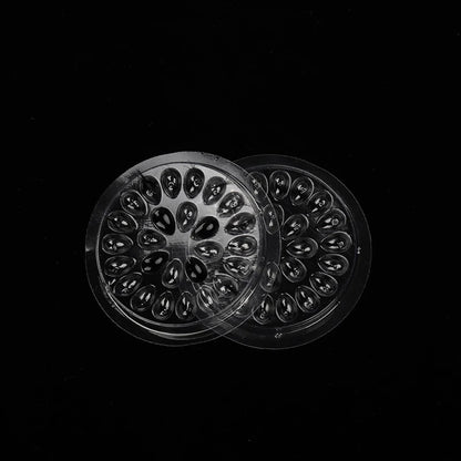HOT 100 pcs Disposable Holder Sticker Glue Adhesive Pallet For Eyelash Extension  Eyelash Makeup Tools Plastic Flower Eyelash
