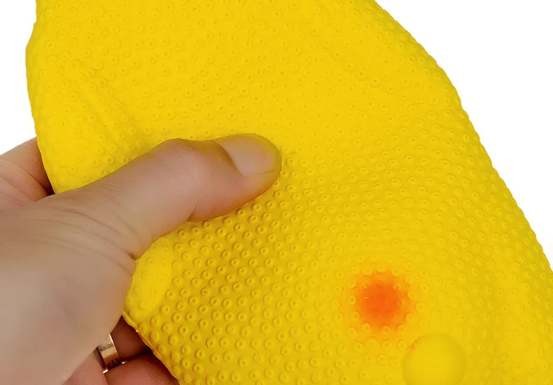 HOOPET Pet Dog Toys Screaming Chicken Squeeze Sound Toy for Dogs Super Durable Funny Squeaky Yellow Rubber Chicken Dog Chew Toy