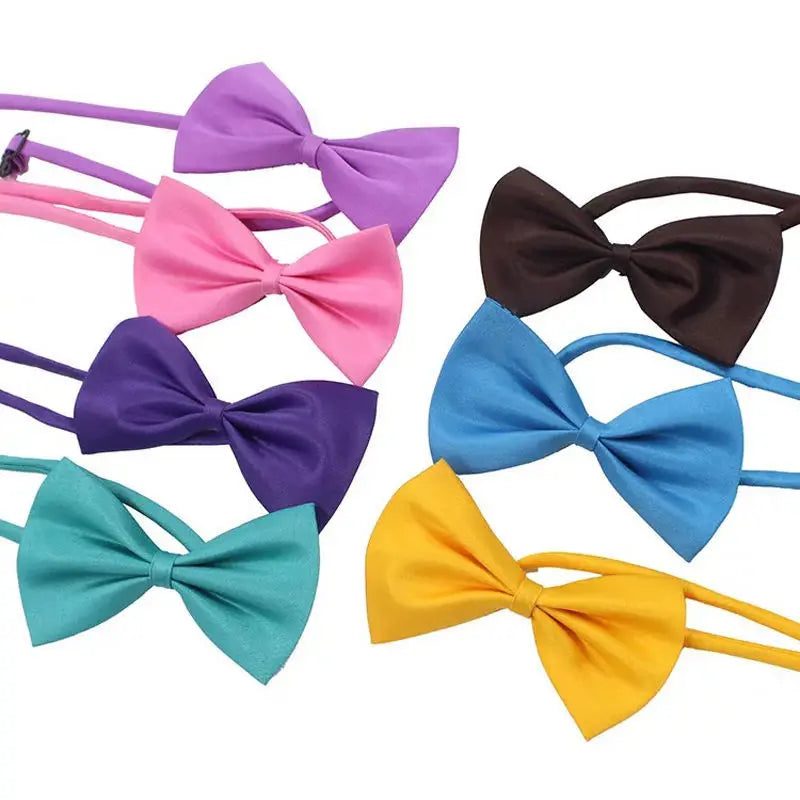 Dog Bow Tie Adjustable Dog Cat Necklace Neck Tie Cute Convenient Pet Accessories Bow Tie Formal Puppy Bowtie Collar Pet Supplies