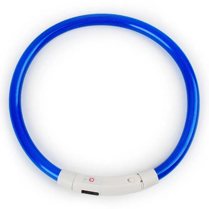 Mini Safety Dog Collar Pet Supplies Anti-lost Rechargeable LED Night Flashing Luminous USB Charging Pet Dog Puppy Neck Collar