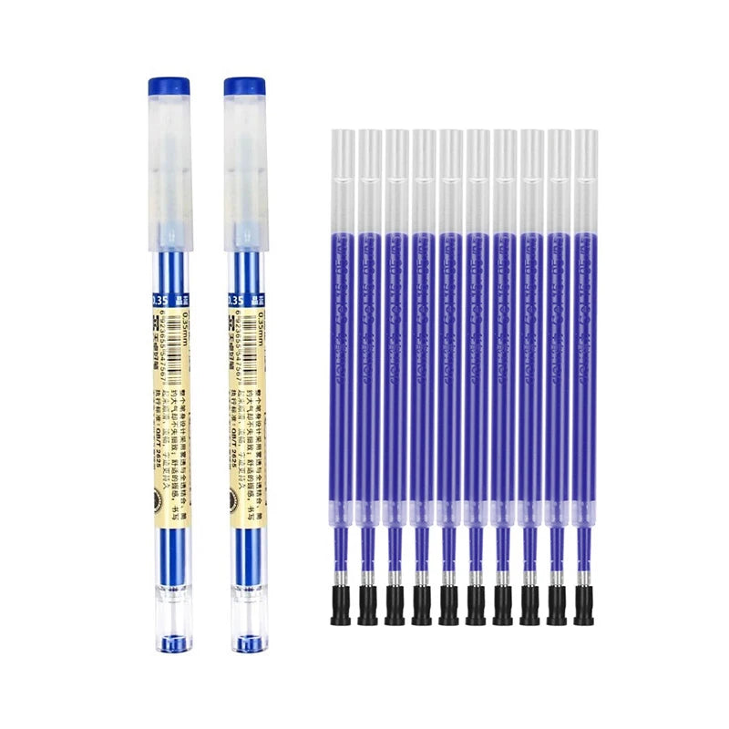 Gel Pens 0.35mm Red/Black/Blue Ink Set Refills Rod Gel Pen For Handle Marker School Office Stationery Student Writing Supplies