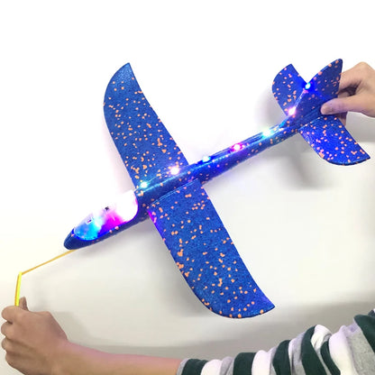 50/33CM Big Flash Foam Plane Glider Hand Throw Light Inertial AirPlane EPP Outdoor Launch Fun of Kids Toys for Children Boy Gift