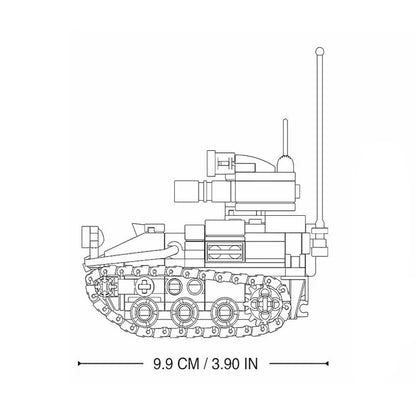 Military Vehicles Tank Sets SWAT Army City Police T34 Model Building Blocks DIY Brick Kids Toys Classic World War II WW2