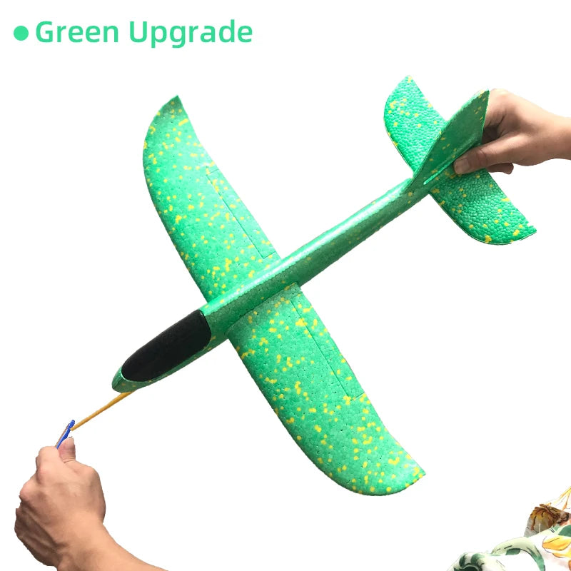 50/33CM Big Flash Foam Plane Glider Hand Throw Light Inertial AirPlane EPP Outdoor Launch Fun of Kids Toys for Children Boy Gift