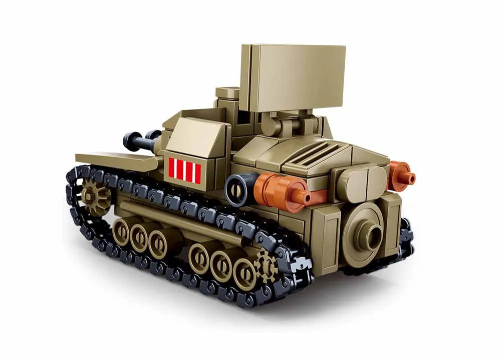 Military Vehicles Tank Sets SWAT Army City Police T34 Model Building Blocks DIY Brick Kids Toys Classic World War II WW2