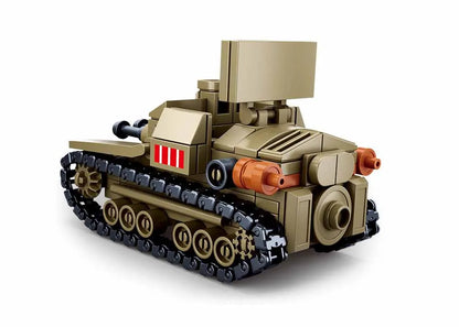 Military Vehicles Tank Sets SWAT Army City Police T34 Model Building Blocks DIY Brick Kids Toys Classic World War II WW2