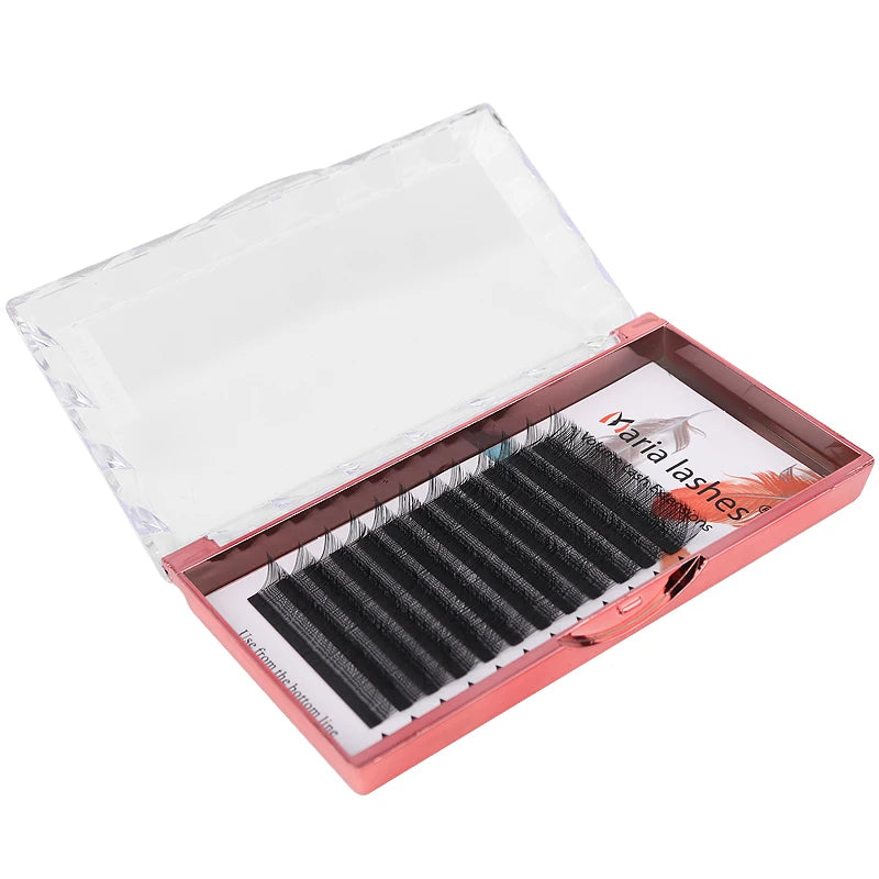 Maria 10 Cases YY Shape Eyelashes Beauty 0.05/0.07 YY Type V Lashes Extension Makeup Naturally Soft Mix Mink Cilios Volume Fans