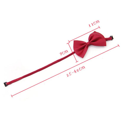 Dog Bow Tie Adjustable Dog Cat Necklace Neck Tie Cute Convenient Pet Accessories Bow Tie Formal Puppy Bowtie Collar Pet Supplies