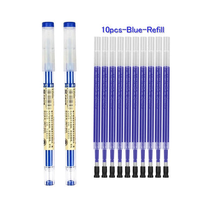 Gel Pens 0.35mm Red/Black/Blue Ink Set Refills Rod Gel Pen For Handle Marker School Office Stationery Student Writing Supplies