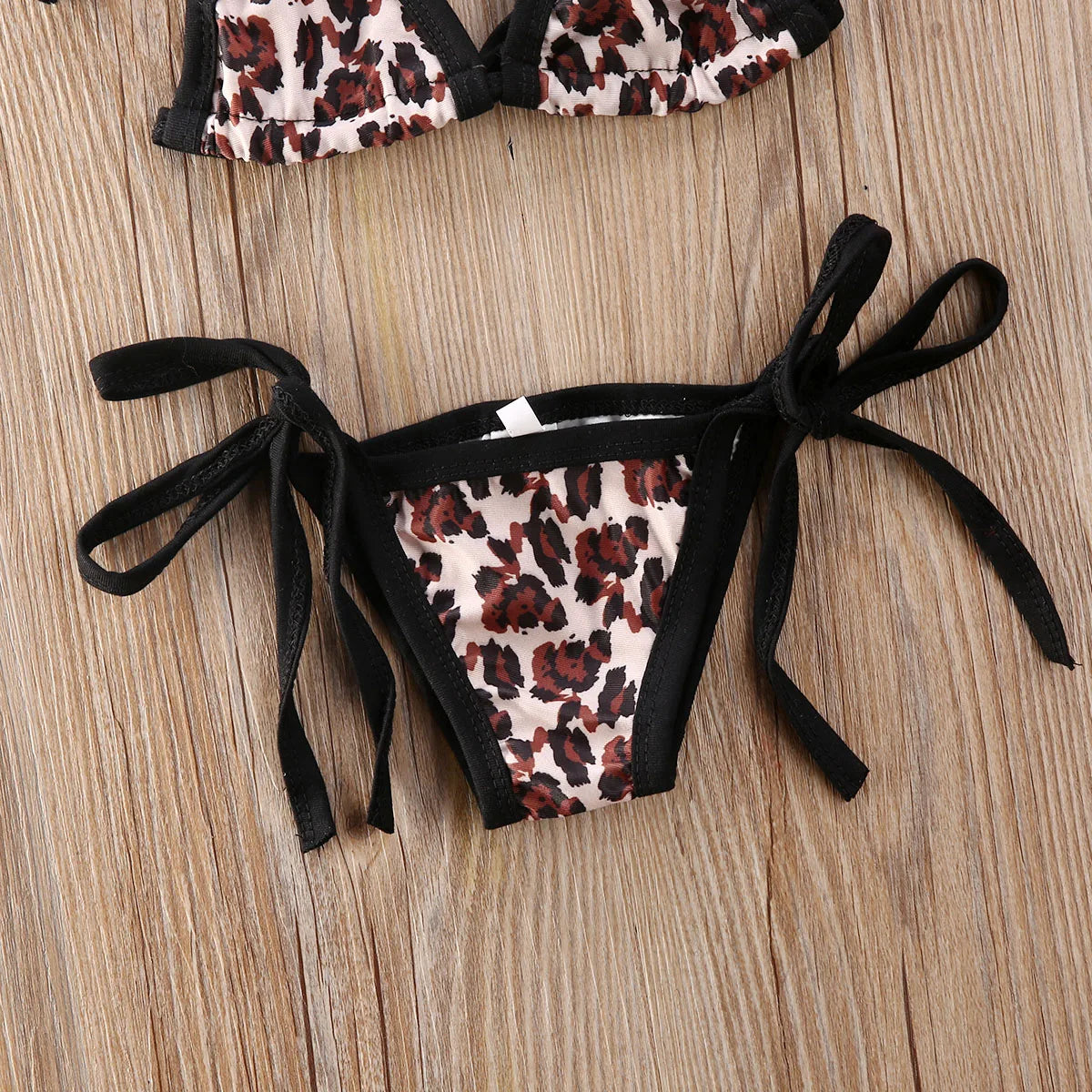 0-24M Baby Girls Leopard Bikini Sets Tankini Toddler Swimwear Summer Infant Beachwear Baby Swimsuit Girls Bathing Suit 2026