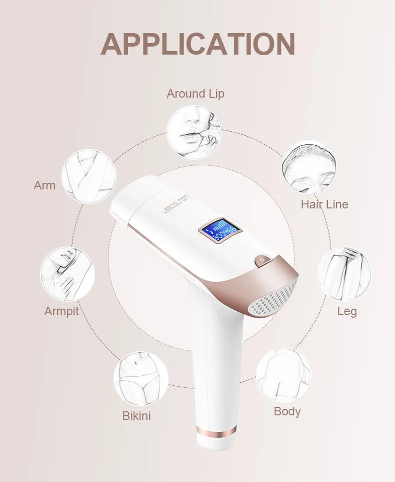 Lescolton Laser Epilator 2in1 Hair Removal Rejuvenation Replaceable Lamp for Women Men T009i Painless Bikini Trimmer Skin Care