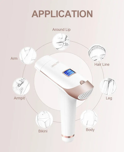 Lescolton Laser Epilator 2in1 Hair Removal Rejuvenation Replaceable Lamp for Women Men T009i Painless Bikini Trimmer Skin Care