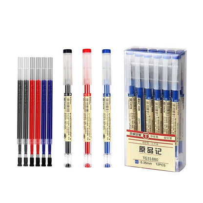 Gel Pens 0.35mm Red/Black/Blue Ink Set Refills Rod Gel Pen For Handle Marker School Office Stationery Student Writing Supplies