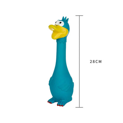 HOOPET Pet Dog Toys Screaming Chicken Squeeze Sound Toy for Dogs Super Durable Funny Squeaky Yellow Rubber Chicken Dog Chew Toy