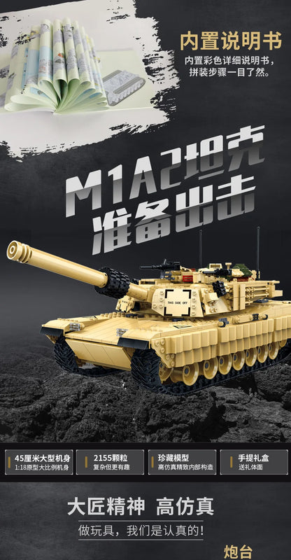 Military Vehicles Tank Sets SWAT Army City Police T34 Model Building Blocks DIY Brick Kids Toys Classic World War II WW2