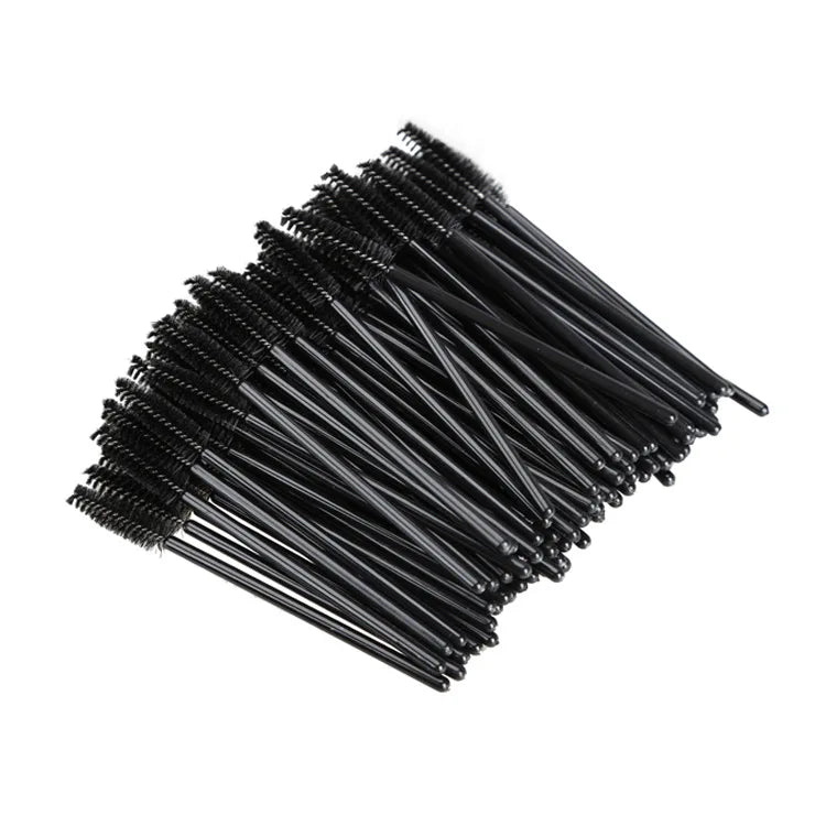 HOT 5/25/50pcs Mascara Wands Applicator Cosmetics Eyelash Brush Comb Crystal Eyelash Brushes Makeup Beauty Wholesale Eye Brush