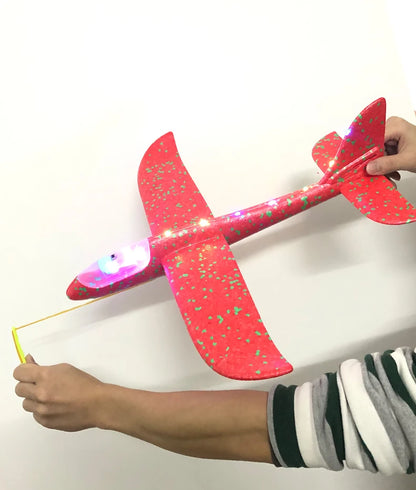 50/33CM Big Flash Foam Plane Glider Hand Throw Light Inertial AirPlane EPP Outdoor Launch Fun of Kids Toys for Children Boy Gift