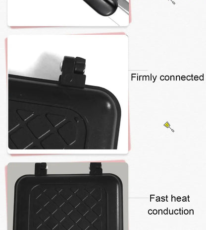 Gas Mini Sandwich Maker Iron - Bread Toast Breakfast Machine Waffle Pancake Baking Barbecue Toaster Oven Mold Grill Frying Pan f