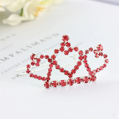 Bling Pearl Dog Collar Small and Medium Dogs Crown Hair Clips Puppy Accessories Doggy Heart and Bone Necklace Pet Supplies
