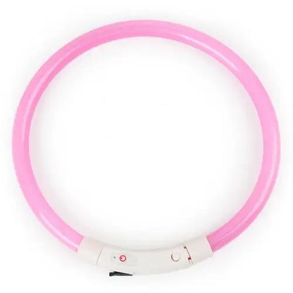 Mini Safety Dog Collar Pet Supplies Anti-lost Rechargeable LED Night Flashing Luminous USB Charging Pet Dog Puppy Neck Collar