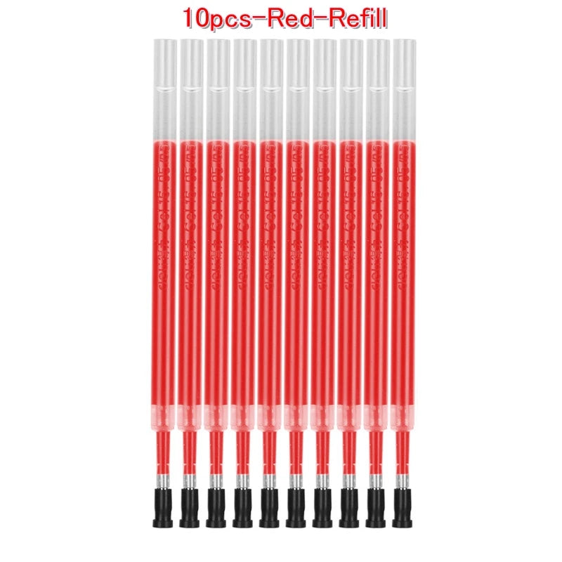 Gel Pens 0.35mm Red/Black/Blue Ink Set Refills Rod Gel Pen For Handle Marker School Office Stationery Student Writing Supplies