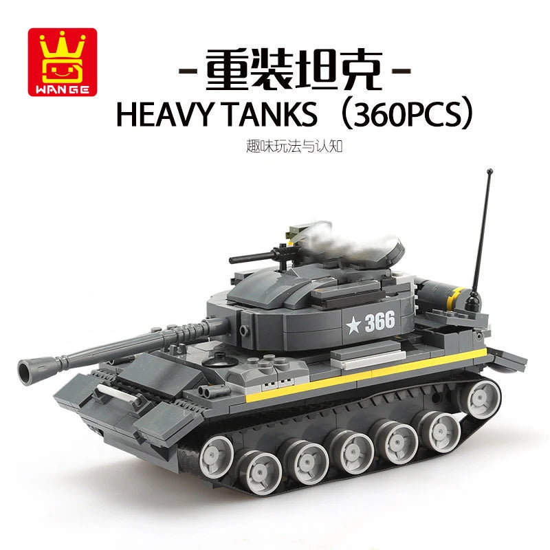 Military Vehicles Tank Sets SWAT Army City Police T34 Model Building Blocks DIY Brick Kids Toys Classic World War II WW2