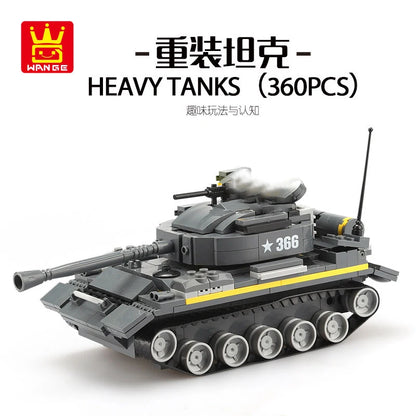 Military Vehicles Tank Sets SWAT Army City Police T34 Model Building Blocks DIY Brick Kids Toys Classic World War II WW2