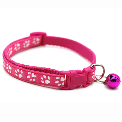 1pc Colorul Pet Supplies Cat Collar With Bell Adjustable Buckle Collar Cat Pet Supplies Cat Accessories Collar Small Dog Collar