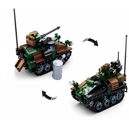 Military Vehicles Tank Sets SWAT Army City Police T34 Model Building Blocks DIY Brick Kids Toys Classic World War II WW2