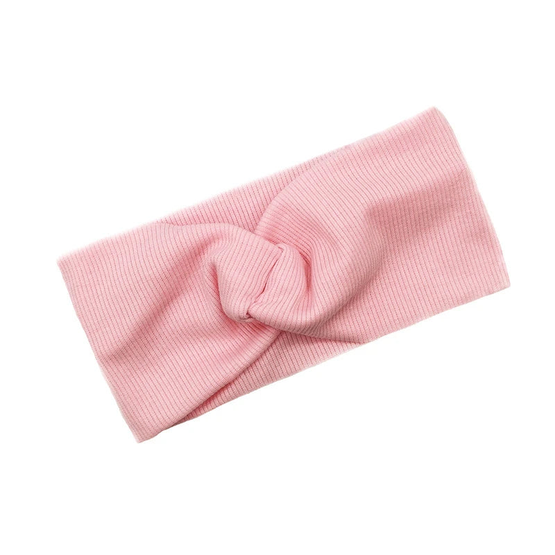 Baby Headband Yoga Sport Girls Kids Children Adult Women Bandage Solid Twisted Knotted Soft Hair Accessories Turban