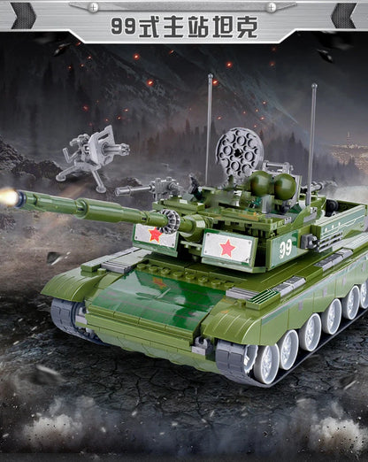 Military Vehicles Tank Sets SWAT Army City Police T34 Model Building Blocks DIY Brick Kids Toys Classic World War II WW2