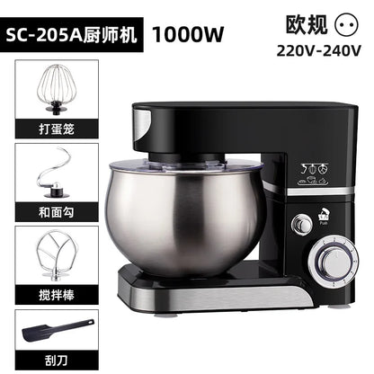5L Stand Mixer – 3-in-1 Multifunctional Kitchen Machine with Dough Hook, Beater & Whisk,1000W Powerful Motor for Baking/Cooking