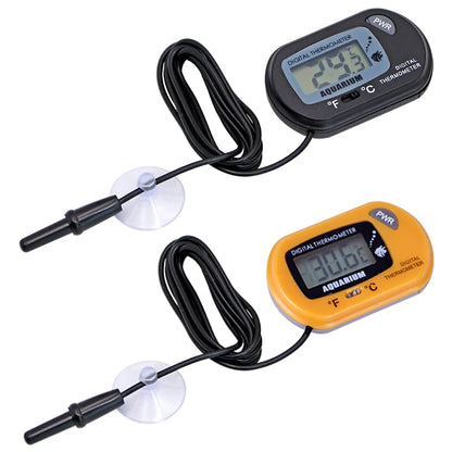 Fish Tank Thermometer LCD Digital Aquarium Temperature Water Meter Aquarium Temp Detector Fish Alarm Pet Supplies Tool Aquatic