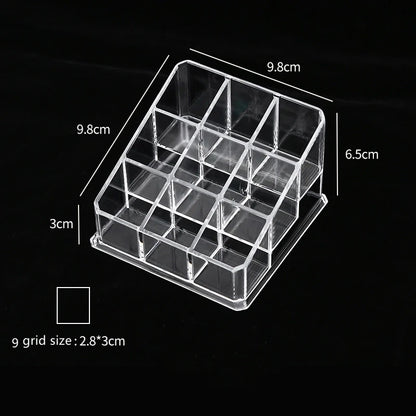 Multifunctio Makeup Lipstick Case Makeup Organizer Storage Box Lipstick Display Stand Holder Cosmetic Jewelry Organizer Box