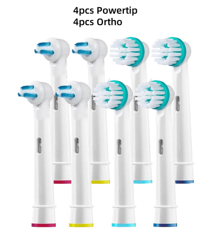 4/8/16 Pcs Interproximal Clean Replacement Brush Heads For Oral B Professional Ortho Orthodontic Electric Toothbrush Heads