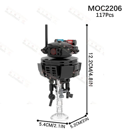 Sci-Fi Movie Series Droid Building Blocks Creative Mini Collector Turret Robot Annihilator Robot Model Bricks Toys For Kids Gift