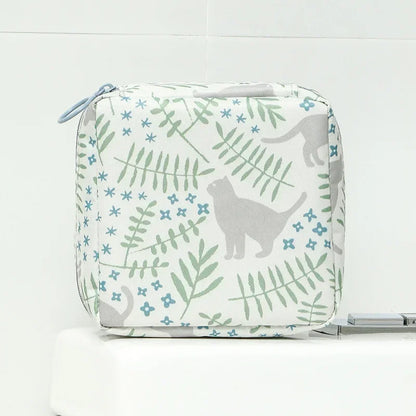 Women Small Cosmetic Bag Set Zipper Girls Mini Sanitary Napkins Makeup Lipstick Bags Travel Earphone Coin Organizer Pouch Bags