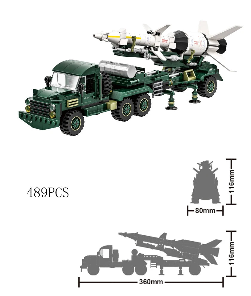 Military Vehicles Tank Sets SWAT Army City Police T34 Model Building Blocks DIY Brick Kids Toys Classic World War II WW2