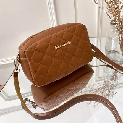 Tassel Small Messenger Bag For Women 2023 Trend Lingge Embroidery Camera Female Shoulder Bag Fashion Chain Ladies Crossbody Bags