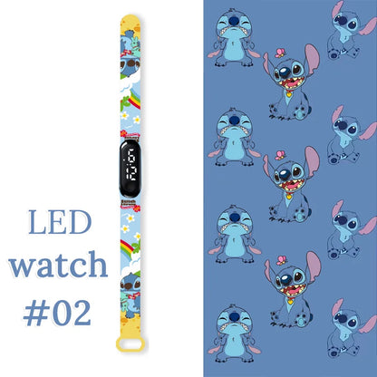 Fashion Stitch Children Watches Girls Waterproof Sport Wristband Women Bracelet  Kids LED Watch Touch Digital Clock