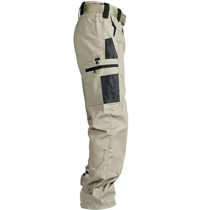 Multi-pocket Work Pants Men Waterproof Straight-leg Cargo Pants Outdoors Wear-resistant Hiking Casual Pants Spring Male Joggers